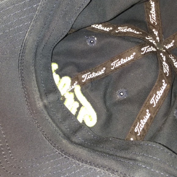 Titleist 156 Golf Baseball Cap Cotton Embroidered Dark Blue Strap Back Hat OSFM - Picture 10 of 15